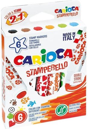 Carioca Flamastry Stemple 6 Kolorów Bls