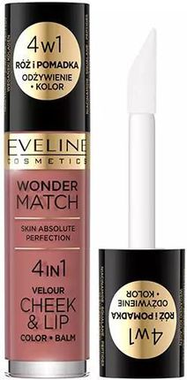 Eveline Cosmetics Eveline Wonder Match Cheek & Lip Róż I Pomadka W Płynie 05 4,5Ml