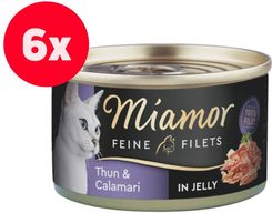 Miamor Feline Filets Tuńczyk I Kalmary W Sosie Własnym 6x100g