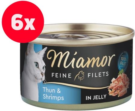 Miamor Feline Filets Tuńczyk I Krewetki W Sosie Własnym 6x100g
