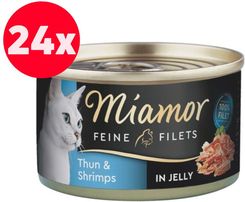 Miamor Feline Filets Tuńczyk I Krewetki W Sosie Własnym 24x100g