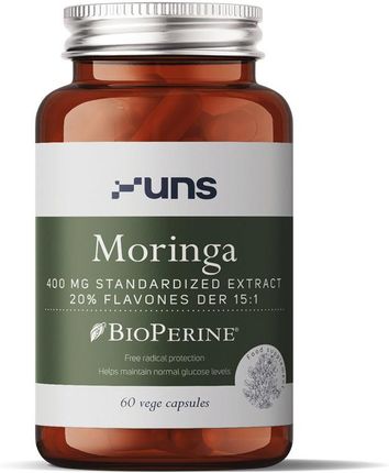 Uns Moringa 400Mg Standardized Extract 20% Flavones Der 15 1 60Vegcaps