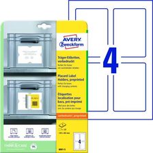 Zdjęcie Avery Zweckform Podkładki Pod Etykiety, 120X80 Mm, 5 Ark. (Już Z Nadrukiem) - Bochnia