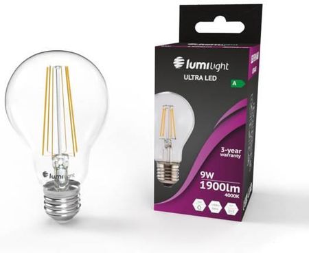 Lumi Light Żarówka Ultra Flm A60 E27 9W 4000K Neutralna