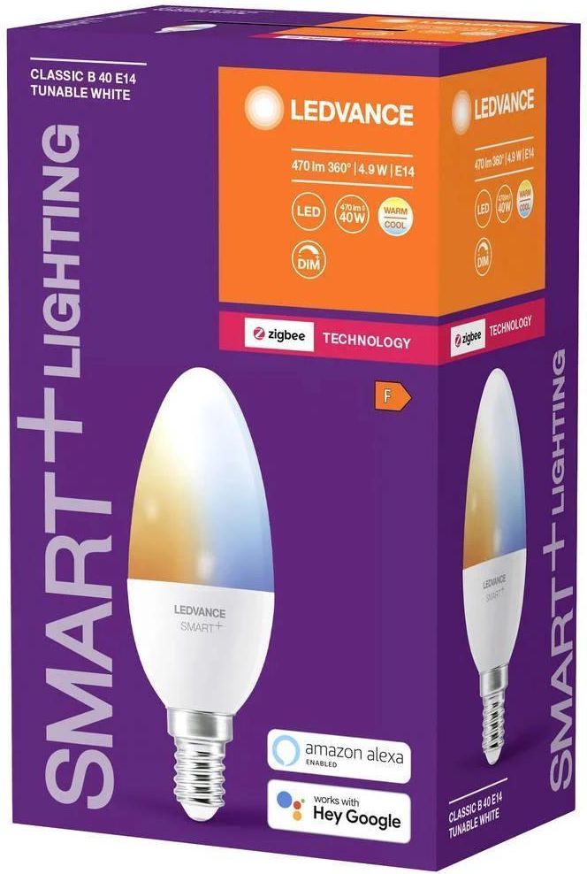 Ledvance Led Smart+ Zigbee Classic B, E14 Tunable White, (4058075729087 ...