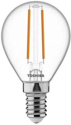 Toshiba Żarówka Led Filament E14 G45 2,5W 250Lm B. Ciepła 2700K Kąt 270° (E1425Www4358)