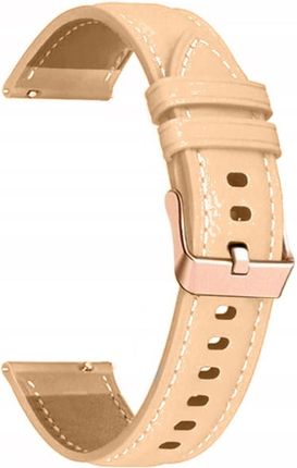 Supero Pasek Skórzany Genium Leather Watch Band 20Mm Jasno Brązowy