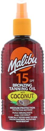 Malibu Bronzing Olejek Brązujący Z Kokosem SPF15 200ml