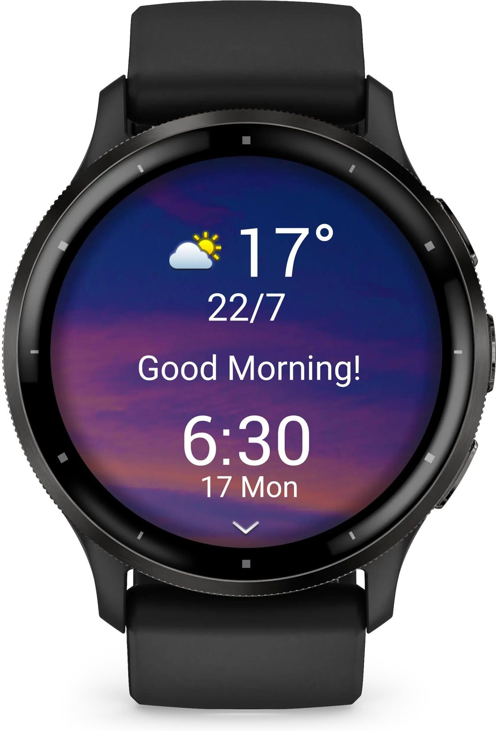 Coque De Protection Pour Garmin Venu 3 45mm - 2 Pièces, Verre Trempé, Noir