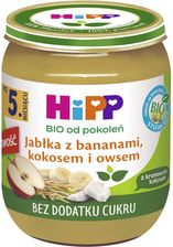 HiPP BIO Jabłka z bananami kokosem i owsem, od 5. miesiąca 160g