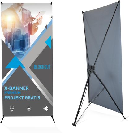 X-Banner Premium Pajączek 80X180 Blockout +Projekt