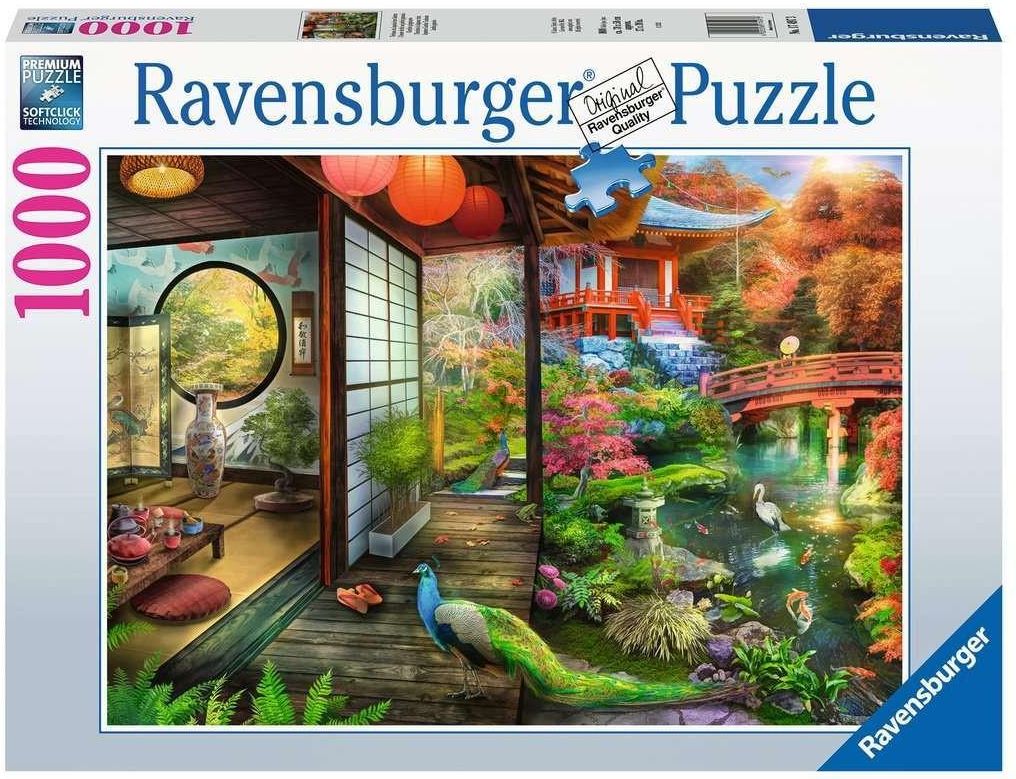 Ravensburger Puzzle 1000El. Japońska herbaciarnia - Ceny i opinie - Ceneo.pl