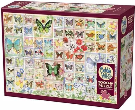 Cobble Hill Puzzle 2000El. Motyle i kwiaty