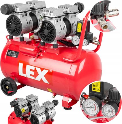Lex Kompresor Bezolejowy Sprężarka Cichy 60L LXAC6022LO