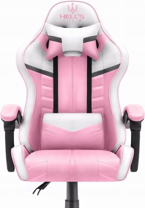 Hell's Chair HC-1004 PINK Różowy Biały Szary