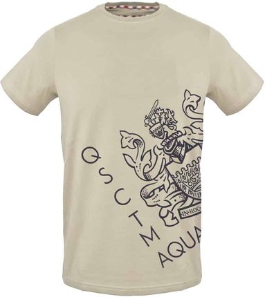 Koszulka T-shirt marki Aquascutum model TSIA115 kolor Brązowy. Odzież Męskie. Sezon: Wiosna/Lato