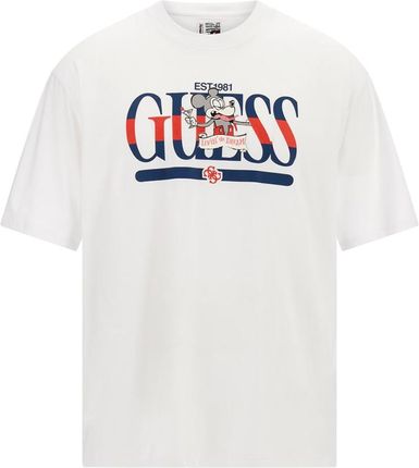 Męska Koszulka z krótkim rękawem Guess SS Bsc Lvn The Dream Logo Tee M3Bi85K9Rm1-G011 – Biały