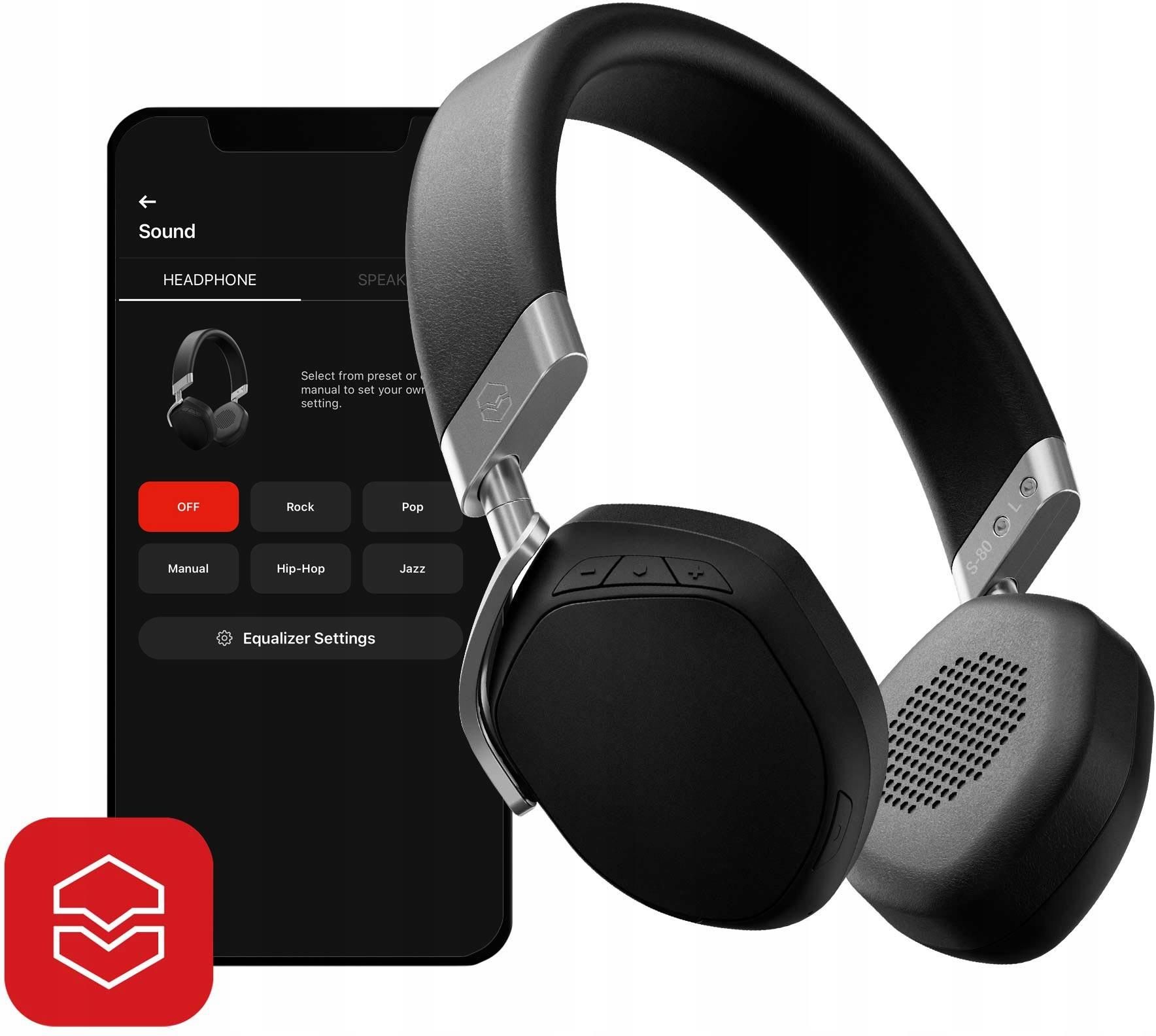 V−MODA S-80-BK BLACK V-MODA S-80 ON-EAR BLUETOOTH HEADPHONES BLACK - Sklep
