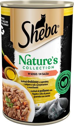 Sheba Nature'S Collection Koktajl Drobiowy Z Wątróbką Olejem Rybnym Oraz Marchewką W Sosie 12x400g - zdjęcie 3