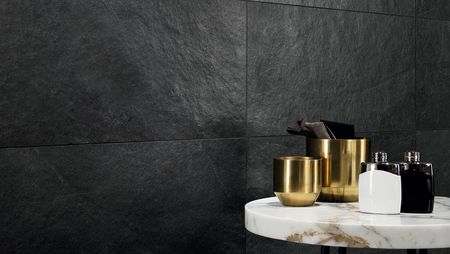 Lea Ceramiche Waterfall Gres Dark Flow Lapp. Rekt. 35x120 LG8WF50