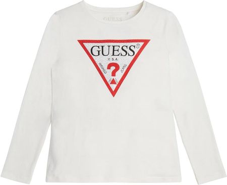 Dziecięca Koszulka z długim rękawem Guess LS T-Shirt J2Yi50K6Yw1-G018 – Biały