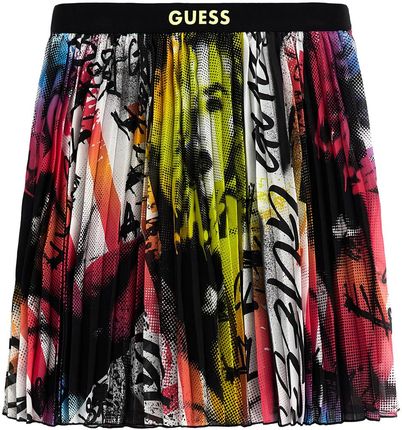 Dziecięca Spódnica Guess Chiffon Pleated Midi Skirt J3Bd01Wa2T0-P05U – Wielokolorowy