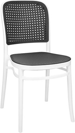 Nowoczesne Krzesło WICKY szaro - białe / Edomowy