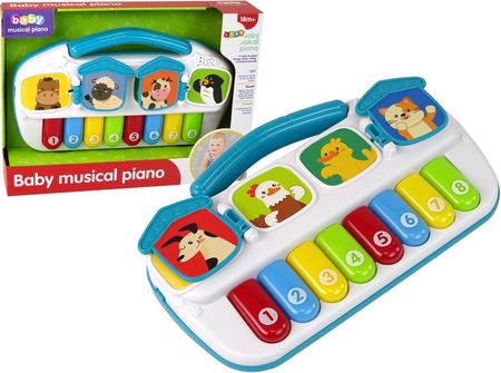 Leantoys Pianino Dla Dzieci Kolorowe Zwierzęta