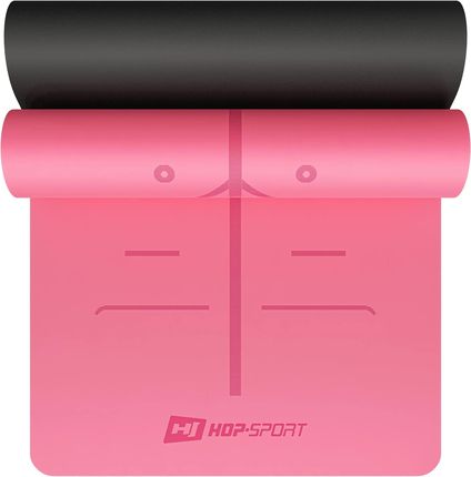 Hop-Sport Mata do jogi PU 0,5cm HS-P005GM różowa