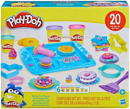 Hasbro Play-Doh Cukiernia Zestaw XXL 6 Tub i 20 Elementów F8118
