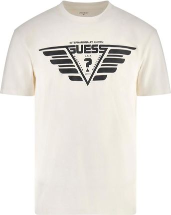 Męska Koszulka z krótkim rękawem Guess Archy CN T-Shirt Z3Bi01I3Z14-G018 – Biały