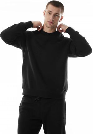Męska bluza dresowa nierozpinana bez kaptura Champion Crewneck Hooded Sweatshirt - czarna