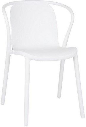 Krzesło Rozi białe, plastikowe i lekkie, do domu i ogrodu