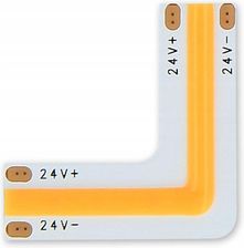 Led Line Łącznik Do Taśm Cob Led Click Kątowy 2700K 10mm 2 Pin Typ L 18W