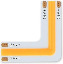 Zdjęcie Led Line Łącznik Do Taśm Cob Led Click Kątowy 4000K 10mm 2 Pin Typ L 18W - Libiąż