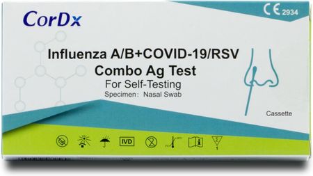 CorDx test COMBO 4w1 RSV / Grypa A/B / COVID-19