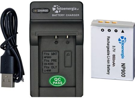 Bateria NP-900 BENQ DCE53 DCE63 DCE720 [650 mAh] + ładowarka USB