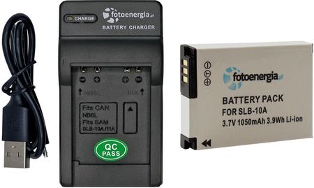 Bateria SLB-10A do Samsung WB500 WB600 WB700 WB750 [1050 mAh] + ładowarka USB