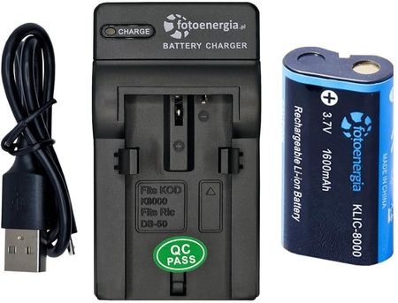 Bateria KLIC-8000 Do Kodak EasyShare Z 1012 Z 8612 Z 712 812 [1600 mAh] + ładowarka USB