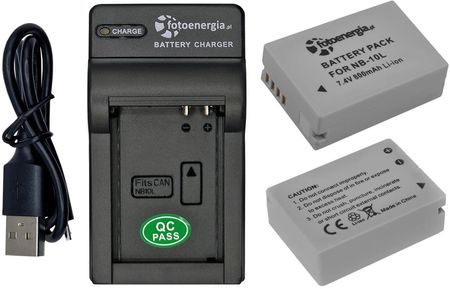 Bateria NB-10L do Canon SX40 SX50 HS G15 [800 mAh] + ładowarka USB