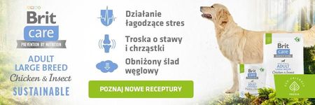 Brit Care Sustainable Adult Large Chicken Insect 12kg + 2kg - zdjęcie 3