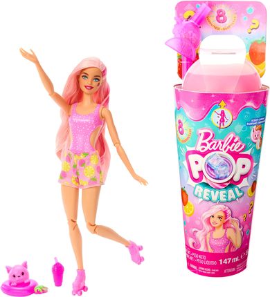 Barbie Pop Reveal z serii Fruit truskawkowa lemoniada HNW40 HNW41