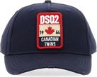 DSQUARED2 DSQ2 włoska czapka z daszkiem NAVY