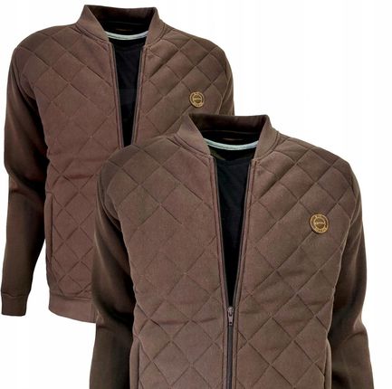 Wiosenna kurtka pikowana BRĄZ-bluza sportowa XL