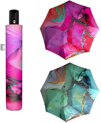 Doppler Magic Carbonsteel MARBLE Damski składany parasol w pełni automatyczny růžová