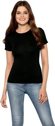 Koszulka damska z krótkim rękawem CLAUDIA czarna