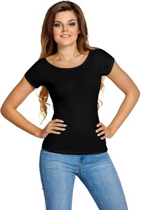 Koszulka damska z krótkim rękawem KITI czarna