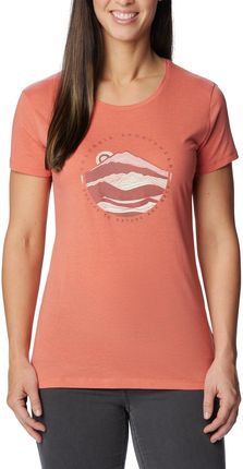 Damska Koszulka z krótkim rękawem Columbia Daisy Days SS Graphic Tee 1934592852 – Pomarańczowy