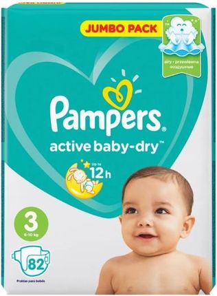 Pampers Active Baby Dry Pieluchy 3 6-10Kg 82szt.