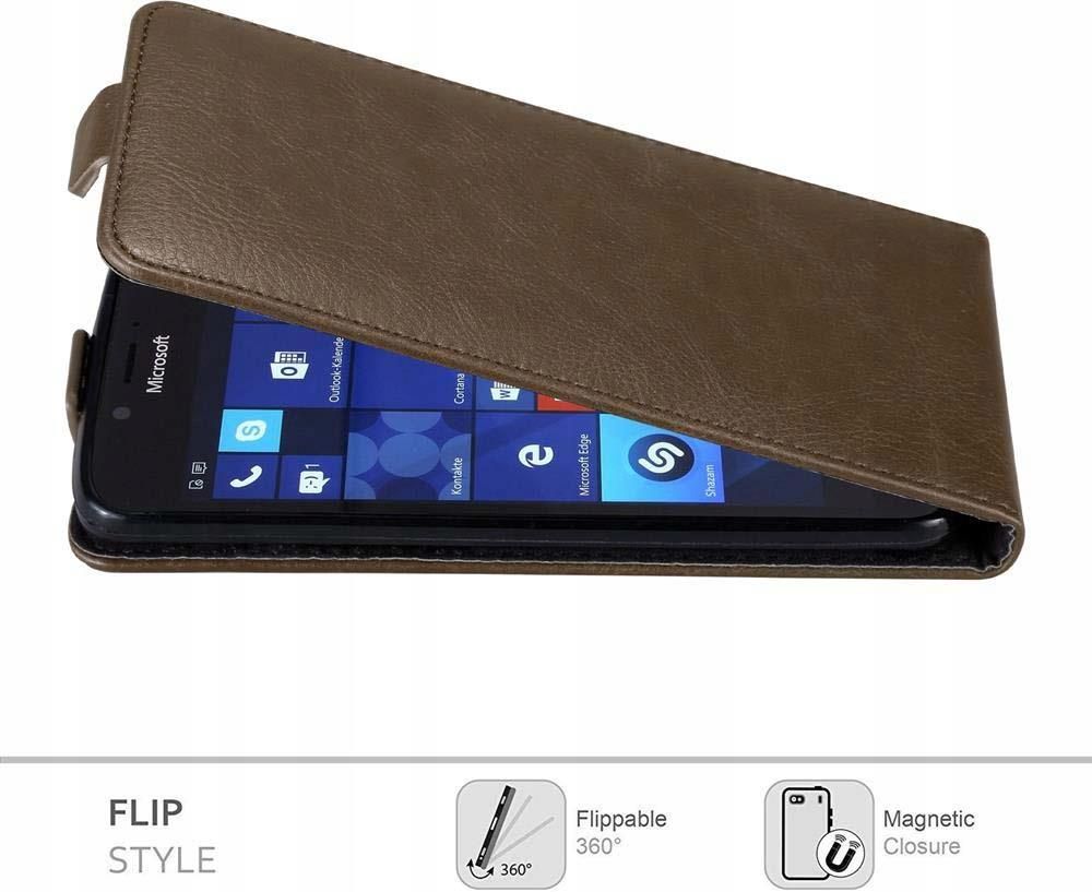 Cadorabo Custodia Libro per Nokia Lumia 950 XL in CLASSY ORO